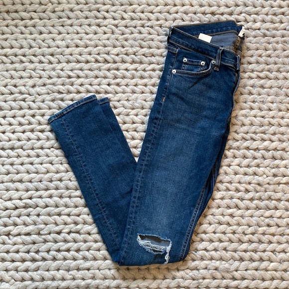 Rag & Bone skinny ripped jeans - size 28 - Picture 1 of 15